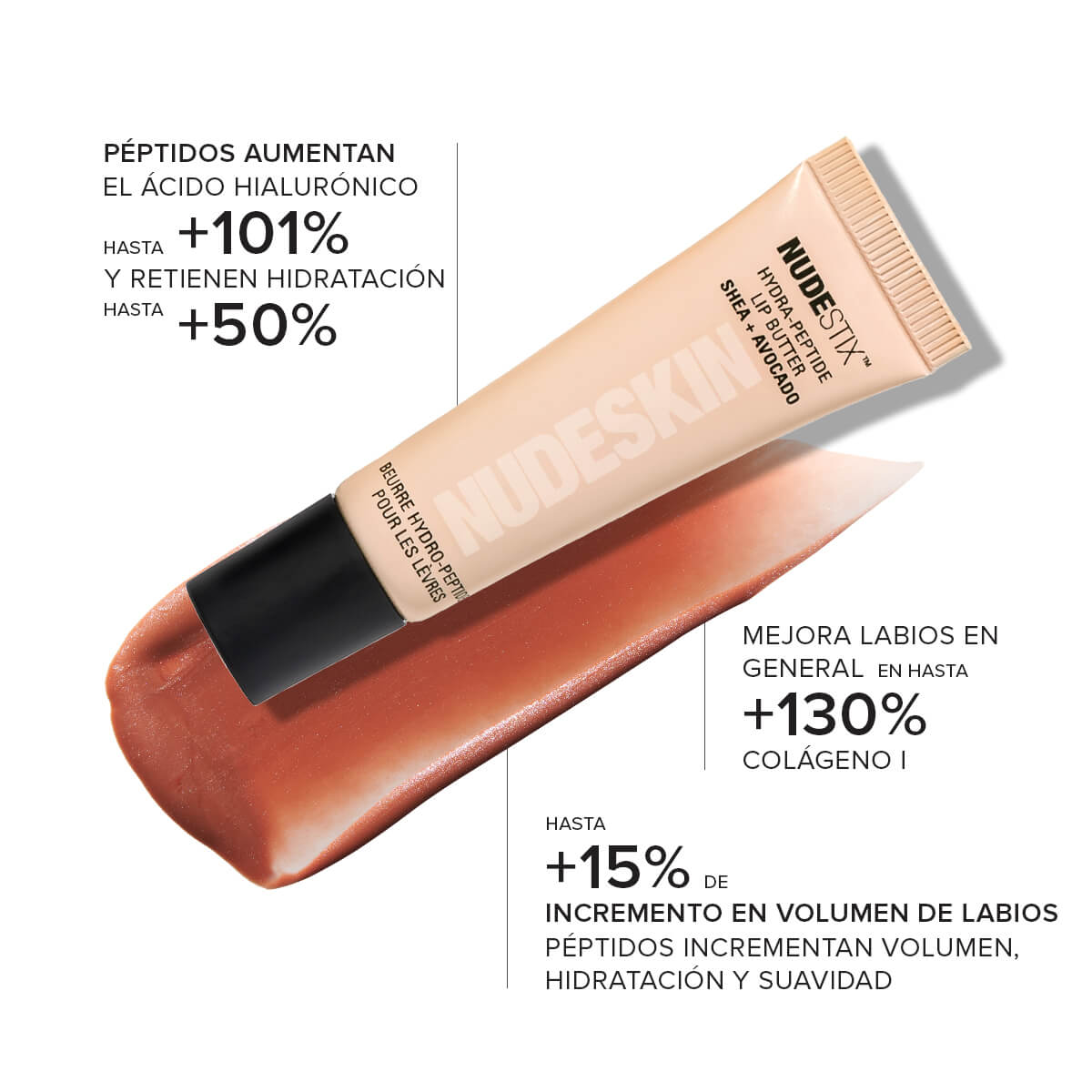 NUDESKIN HYDRATING PEPTIDE LIP BUTTER (BÁLSAMO DE LABIOS)